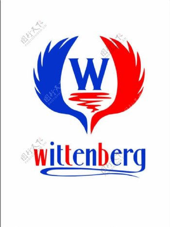 威登堡红酒标志图片