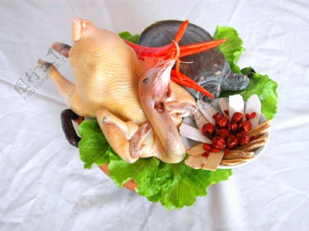 鸡白切鸡炖鸡火锅料饮食餐饮食物中餐美食