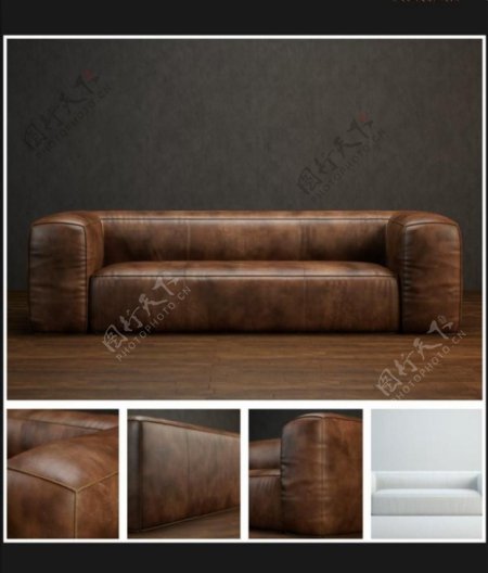 软沙发设计3模型素材