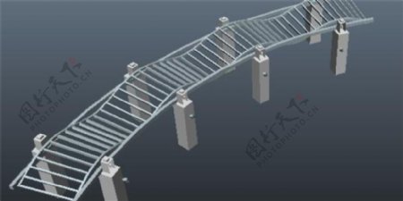 桥结构模型游戏模型