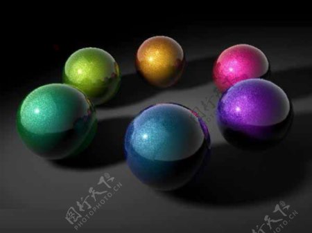 彩色的球模型