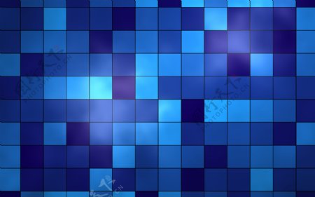 蓝色小方块素材图片