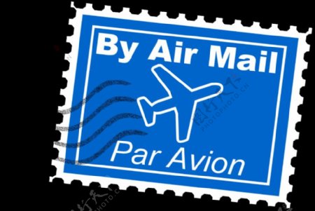 航空邮件的邮资邮票