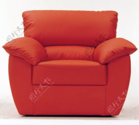 红色沙发家具装饰模具模型