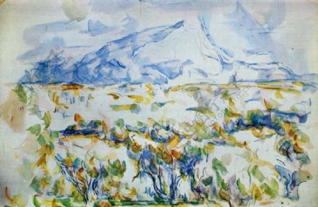 PaulCzanne0107法国画家保罗塞尚paulcezanne后印象派新印象派人物风景肖像静物油画装饰画