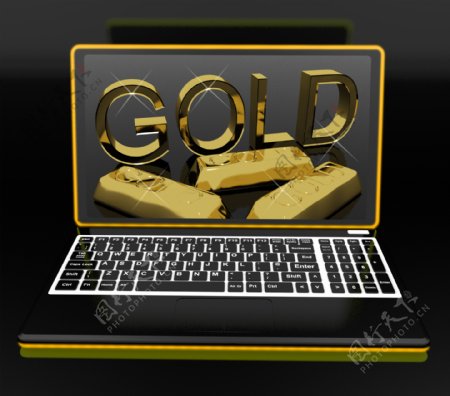 笔记本电脑显示国库黄金