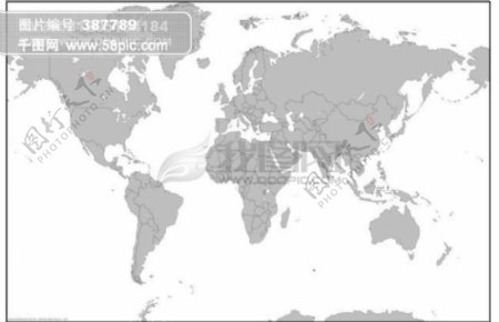 矢量世界地图AI格式