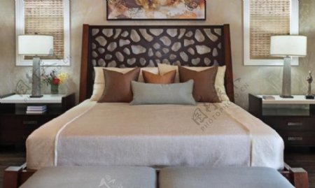 中式大床图片