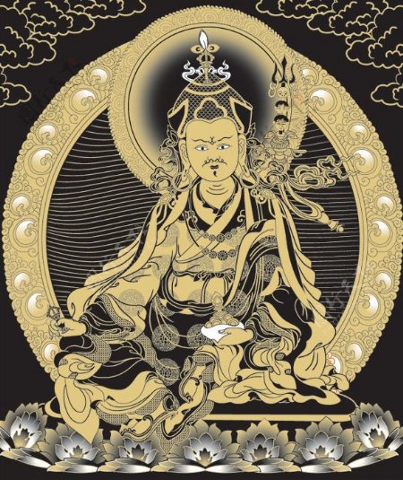 藏传佛教传统人物莲花生