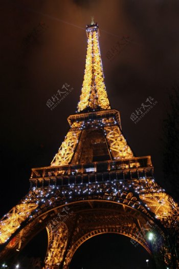 法国埃菲尔铁塔夜景