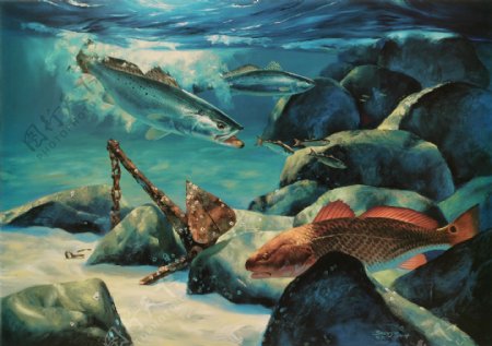 鍔墿50高清西方画家写实动物油画印象派油画装饰画背景墙