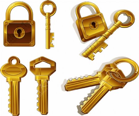 金钥匙锁