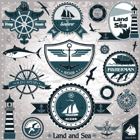 海洋徽章logo图片