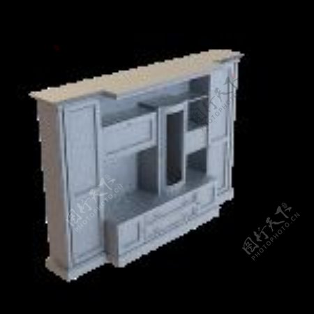 3D陈设柜模型