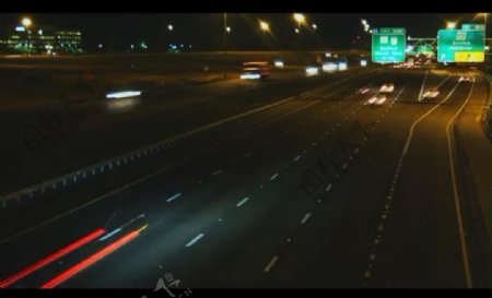 公路夜景视频素材图片
