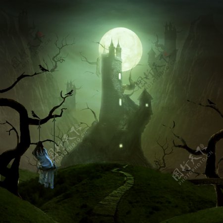 童话中巫婆的恐怖城堡