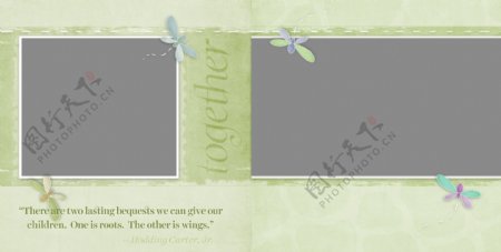 小蜻蜓相册模板图片