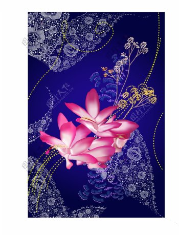 非常有特色的中国古典花纹背景矢量素材