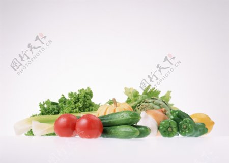 纯背景艺术蔬菜图片