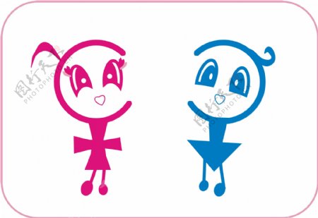 男女logo图片