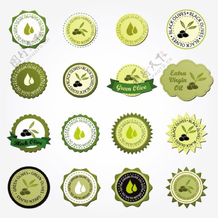 橄榄油标签logo图片