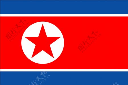 旗帜类矢量素材朝鲜