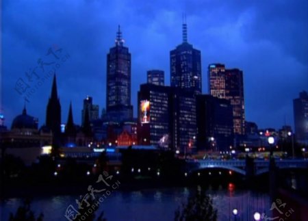 美丽的都市夜色视频素材图片
