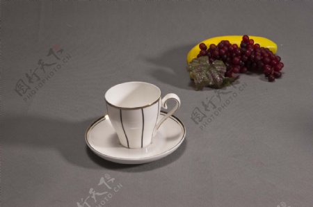 花边咖啡陶瓷杯图片