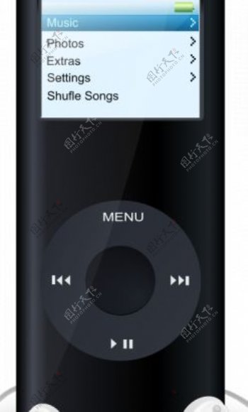 iPod媒体播放器的矢量图像