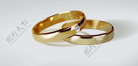 矢量结婚戒指设计素材图片