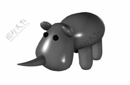 犀牛模型图片