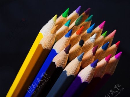 高清晰彩色铅笔