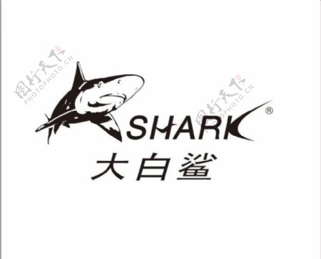 大白鲨矢量logo图片
