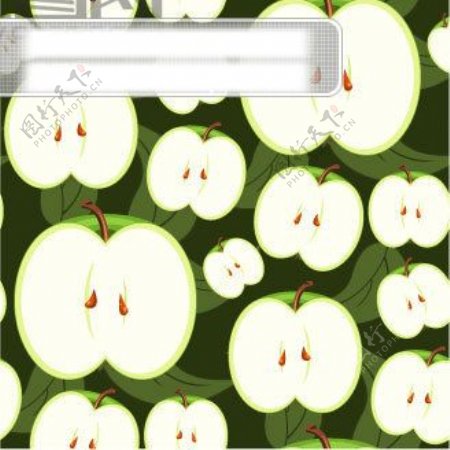苹果花纹图案素材