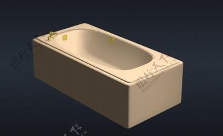 洁具典范之浴盆3D模型C008