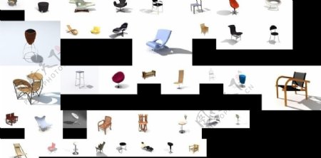 3d模型现代椅子图片