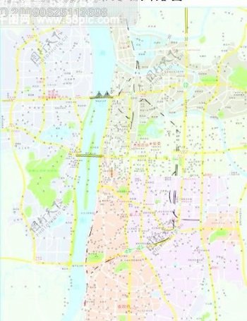 长沙市交通矢量地图
