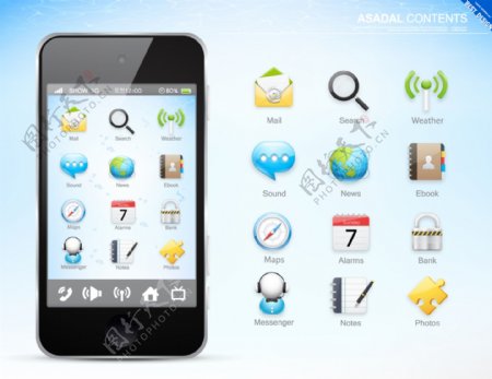 手机应用icon系统类图标