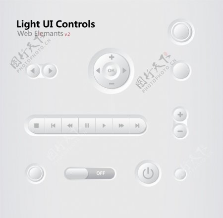 光的UI控件的Web成分V5