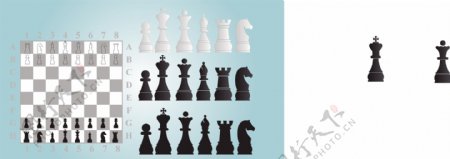 国际象棋设计矢量素材