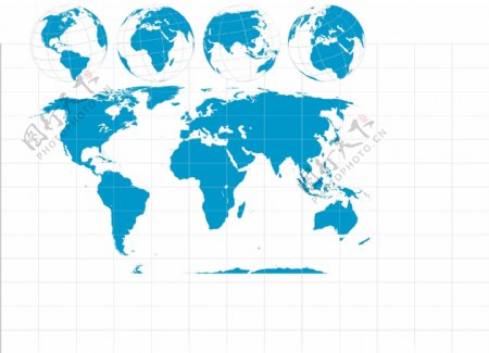 世界地图和地球矢量矢量地球世界地图的时区