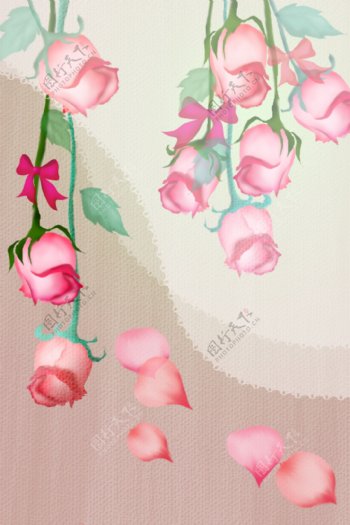 玫瑰花艺术模板