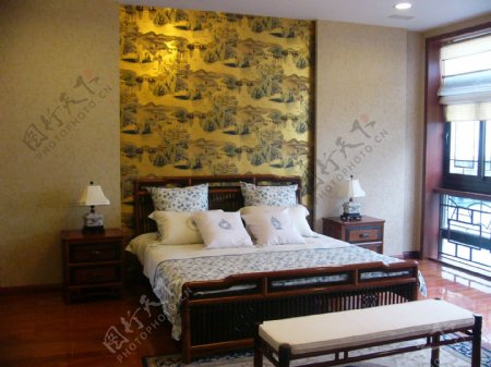 中式卧室图片