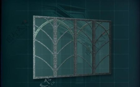 门窗构件之窗户3D模型窗户032