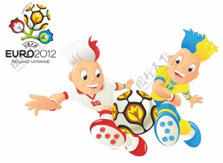 2012欧洲杯足球赛宣传海报矢量
