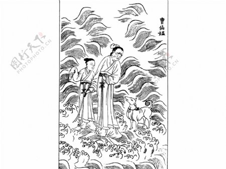 中国宗教人物插画素材54