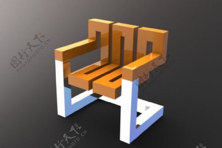锯齿形的椅子