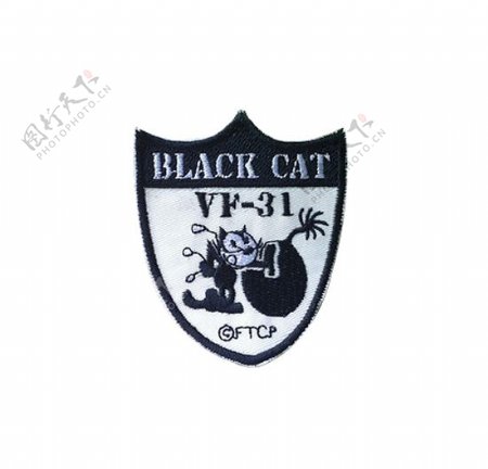 贴布徽章标记动物猫文字免费素材