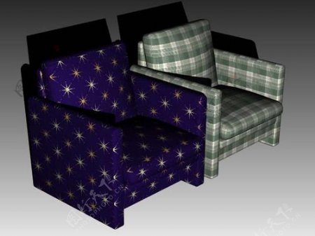 常用的沙发3d模型沙发效果图524