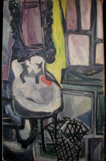 1942Lelavabo西班牙画家巴勃罗毕加索抽象油画人物人体油画装饰画